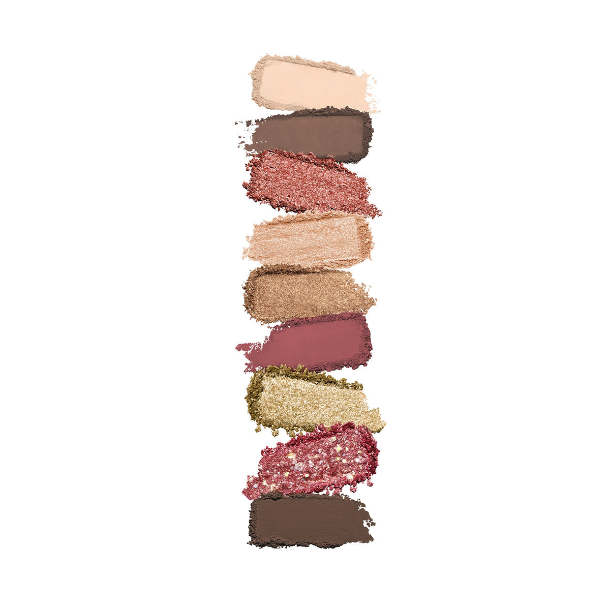 Swatches show matte, pearly, marbled, and sparkly finishes from the KIKO MILANO palette