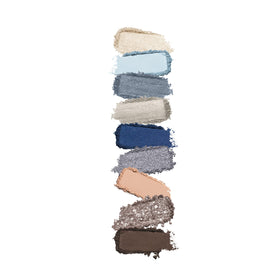 KIKO MILANO Glamour Multi Finish palette open showing nine shades for versatile day-to-night looks.