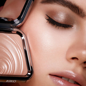 KIKO MILANO Glow Fusion Intense blends easily for precise cheekbone highlight