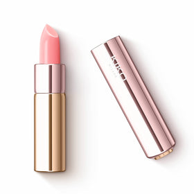Kiko Milano Ph Glow Lipstick swatch shows a personalised pink shade.