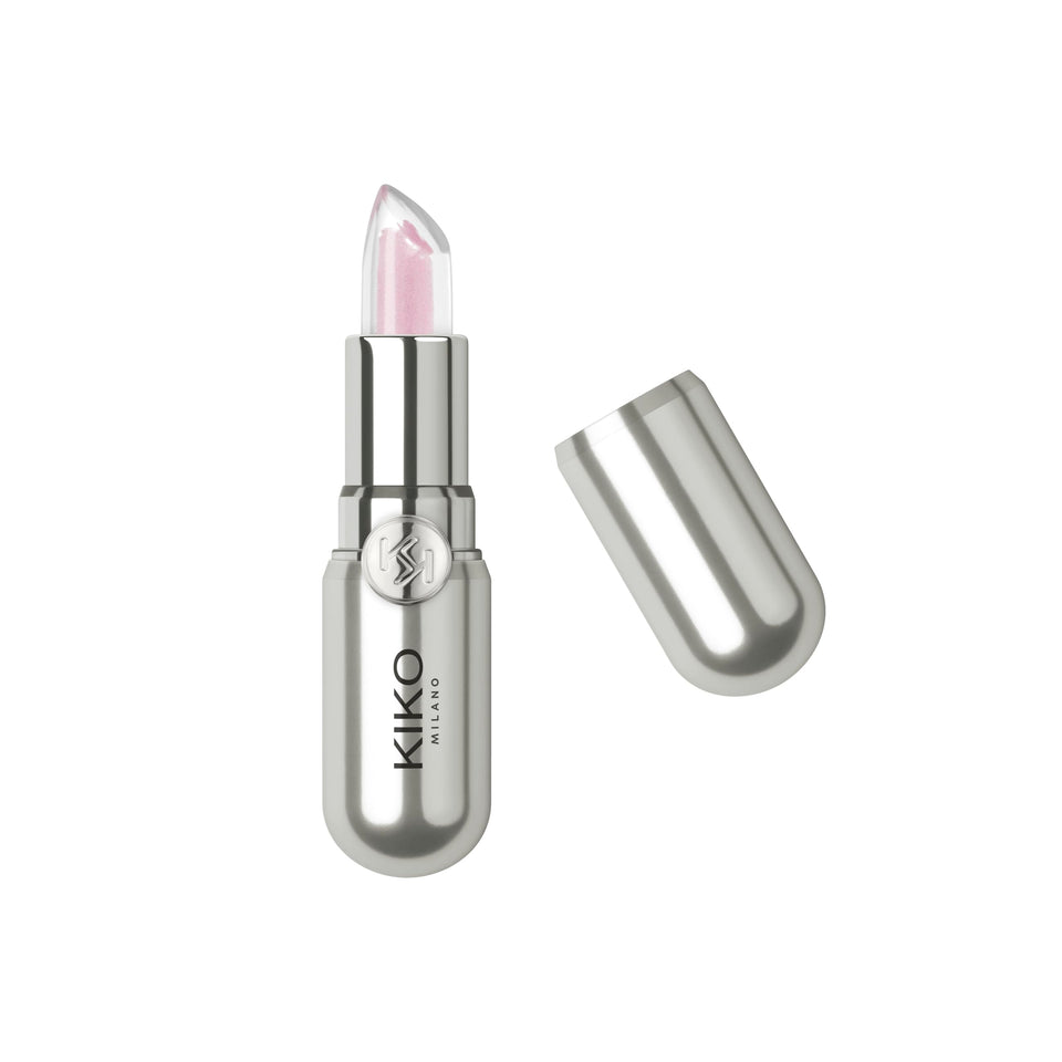 KIKO Milano Secret Oil Core Lip Balm 02 packaging highlights a sleek, hydrating design