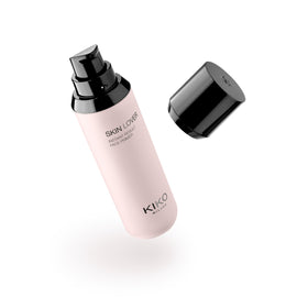 KIKO Milano Skin Lover Primer bottle close-up for a silky, hydrated makeup base.