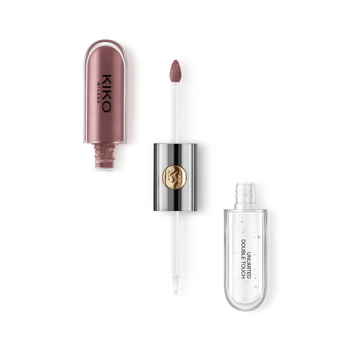 Kiko Milano Unlimited Double Touch 121 base colour application for precise, long-lasting lip color