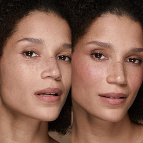 KIKO Milano Velvet Touch Creamy Stick Blush 08 closeup displays soft-focus finish and smooth skin appearance.