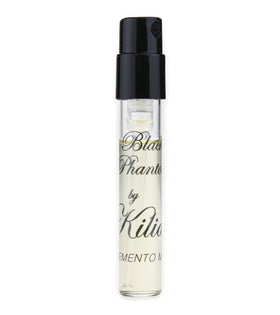 Kilian Black Phantom bottle front view, showcasing a sleek nocturnal design ideal for gifting.