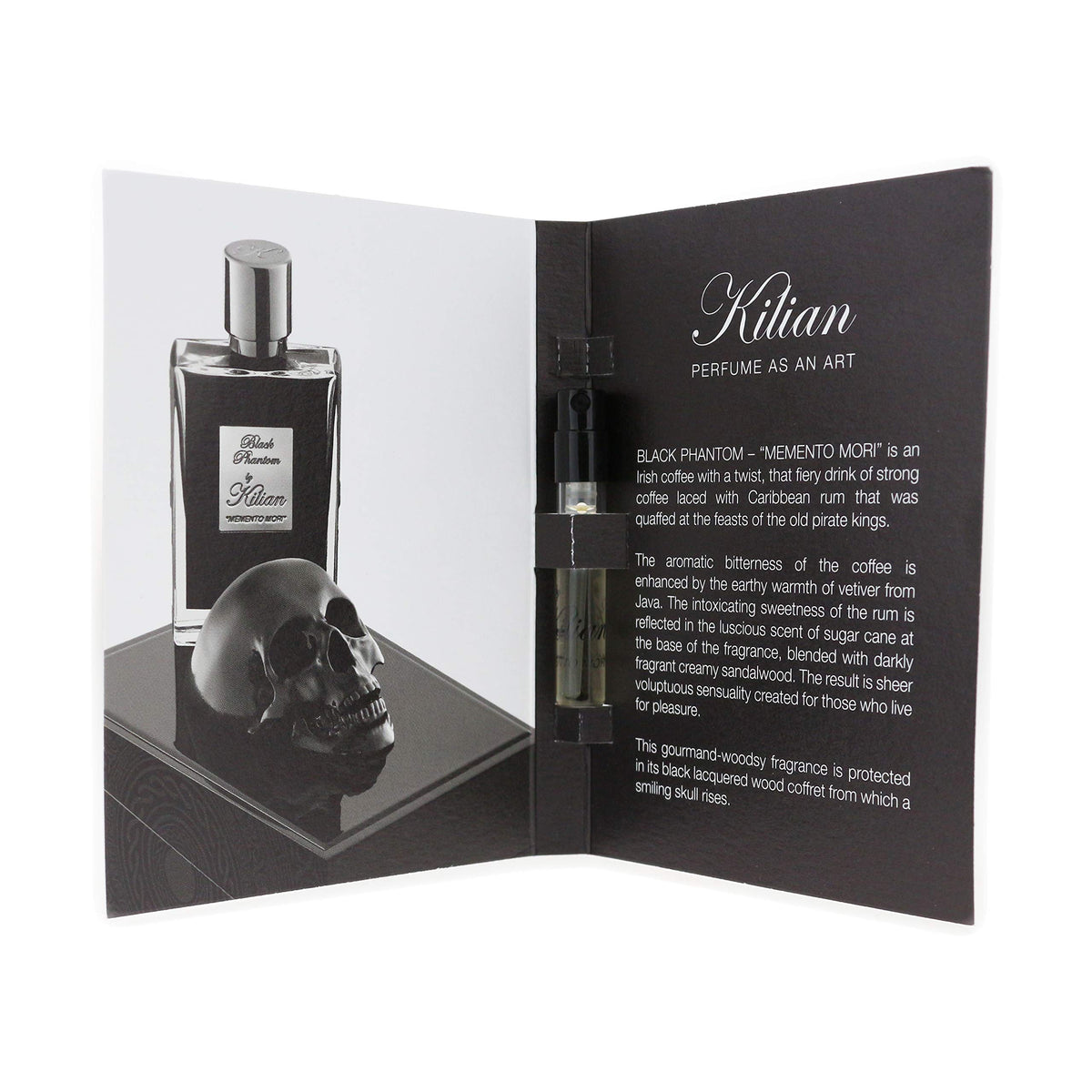 Kilian Memento Mori travel size 1.5 ml, compact luxury fragrance for on-the-go use.