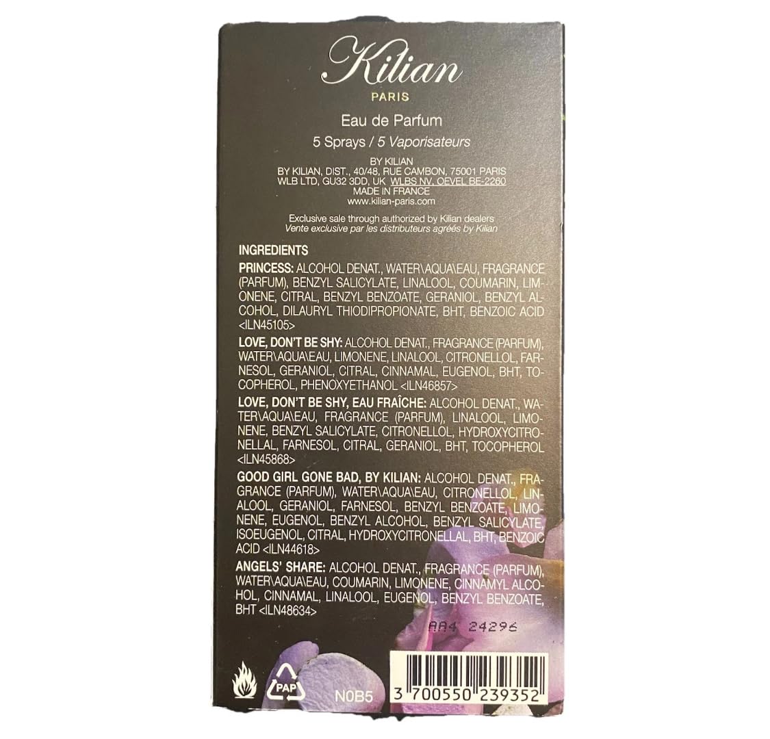 Kilian Paris Love Don't Be Shy vial close-up for scent exploration