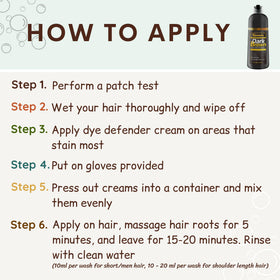 Kilomets Dark Brown Hair Dye Shampoo finished look with rich brown shade and shine