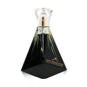 Kim Kardashian True Reflection spray application on pulse points for a confident daytime scent.