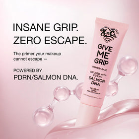 Kimchi Chic Give Me Grip with PDRN glow on skin, creating a radiant base.