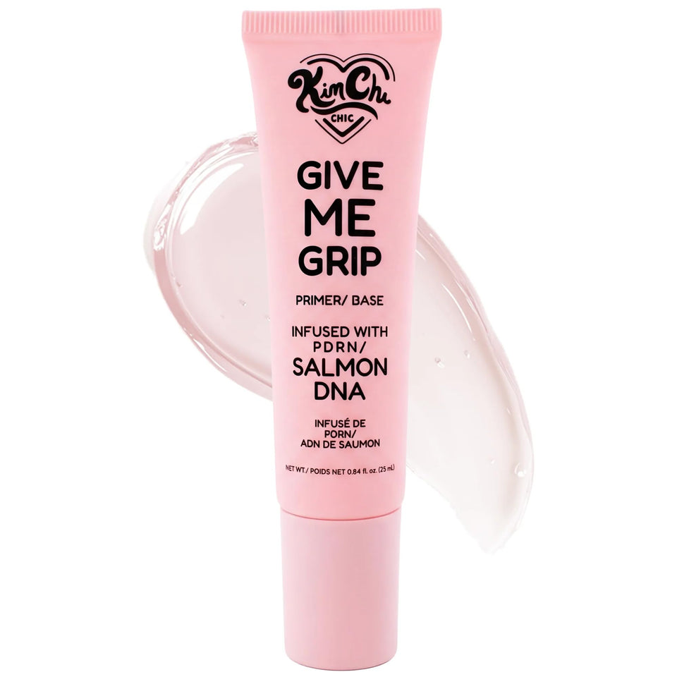 Kimchi Chic Give Me Grip primer bottle for long-lasting makeup hold.