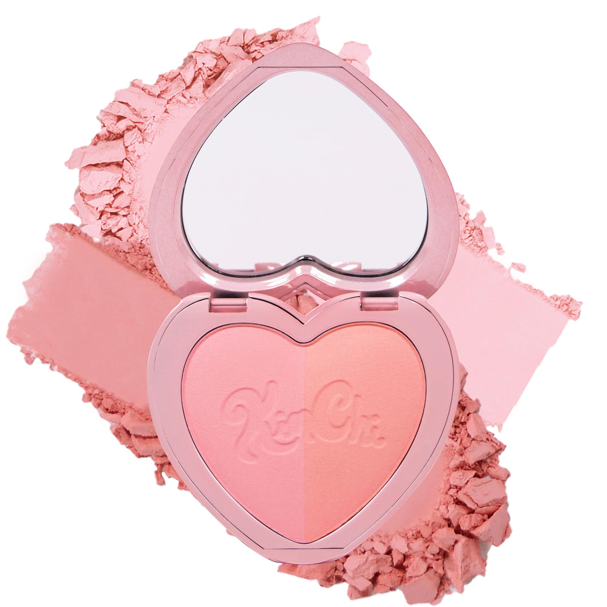 KimChiChic Thailor Blush Duo palette open with two pink tones for customization