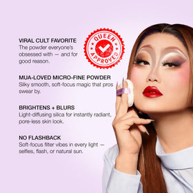 KimChiChic Mini Me White Powder Set application demonstrates easy, precise dusting for day-long control