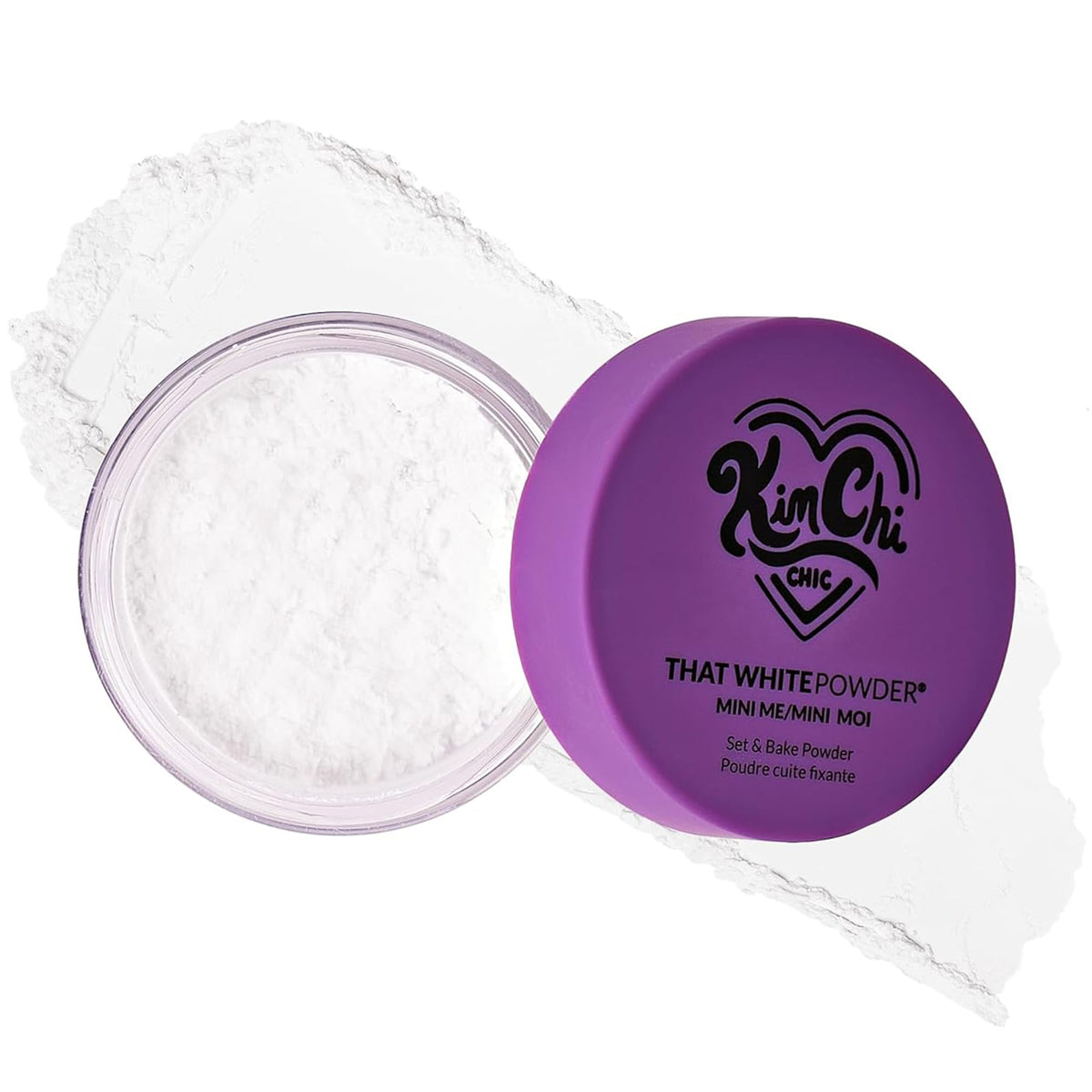 KimChiChic Mini Me White Powder Set packaging highlights travel-friendly design for on-the-go touchups