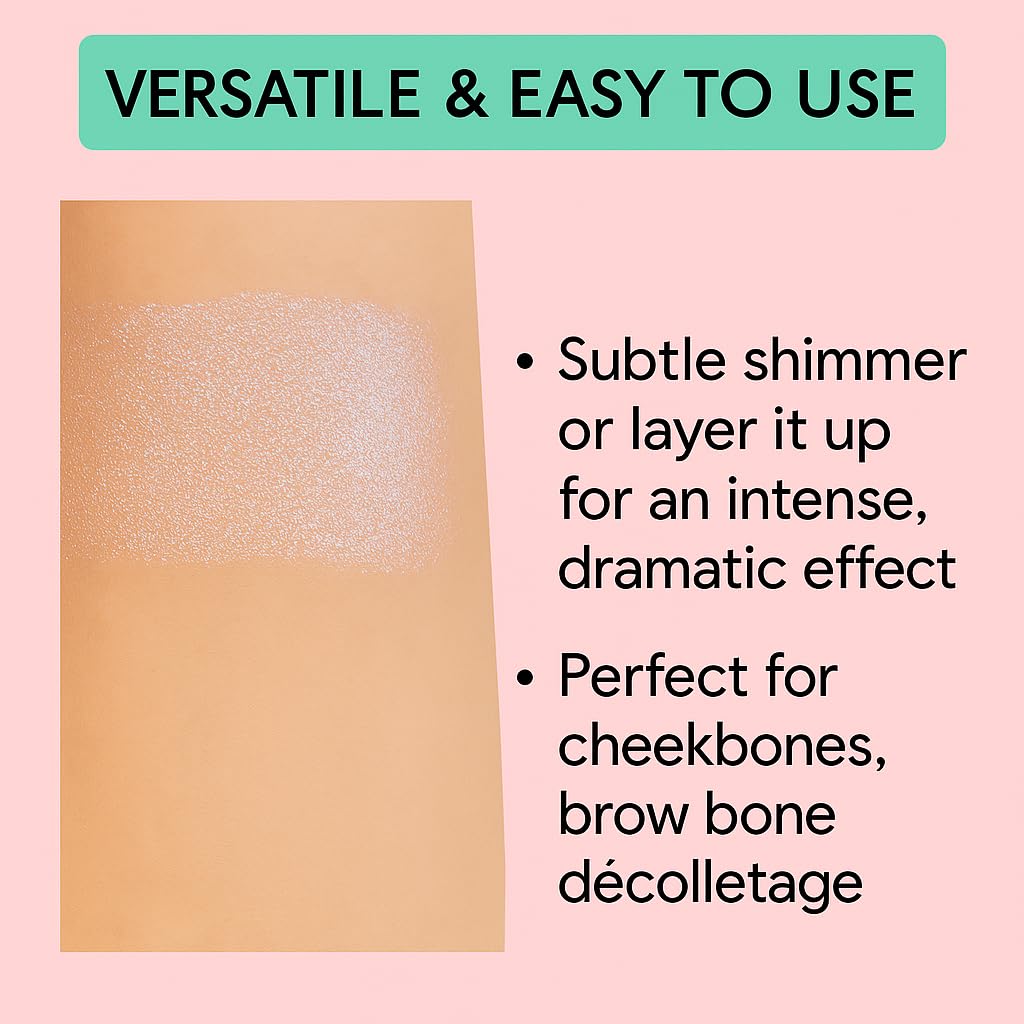KimChiChic Pearl Gone Wild highlighter iridescent powder enhances collarbones and shoulders