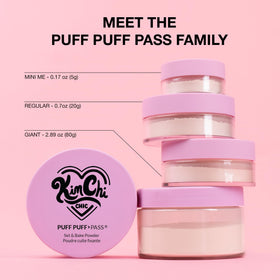 KimChiChic packaging with compact and fluffy powder puff visible