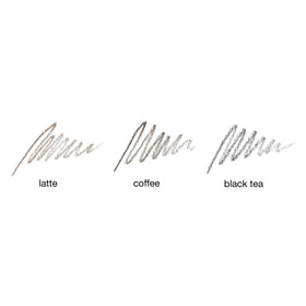 Kimiko Coffee pencil includes a covered brush for blending