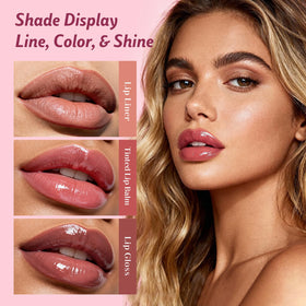 Kimuse Sweet Fig Set matte lip liner close-up for precise shaping and long-wear definition