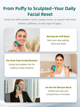 Kinbana compact rechargeable design fits travel skincare routines.