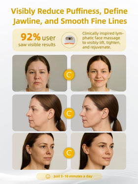 Kinbana brush shows red-light therapy and gentle heat for improved skin tone