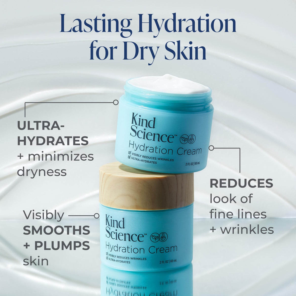 Kind Science Eye Cream tube refreshing under-eye area and smoothing appearance.