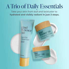 Kind Science Hydration Cream jar delivering all-day moisture and firmer-feeling skin.