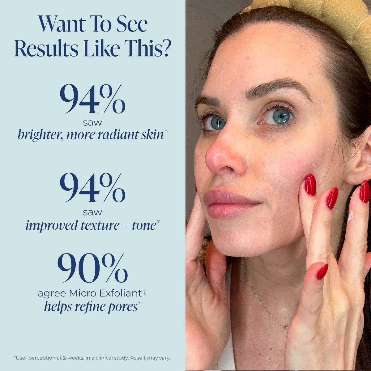 Kind Science Exfoliant applied as a mask left on for 2-3 minutes