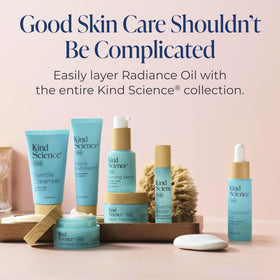 Kind Science Radiance Oil texture with fast-absorbing dewy finish