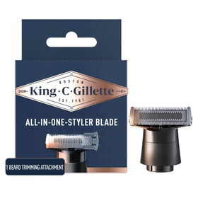 King C. Gillette All-in-One Styler blades close-up for sharp shaving