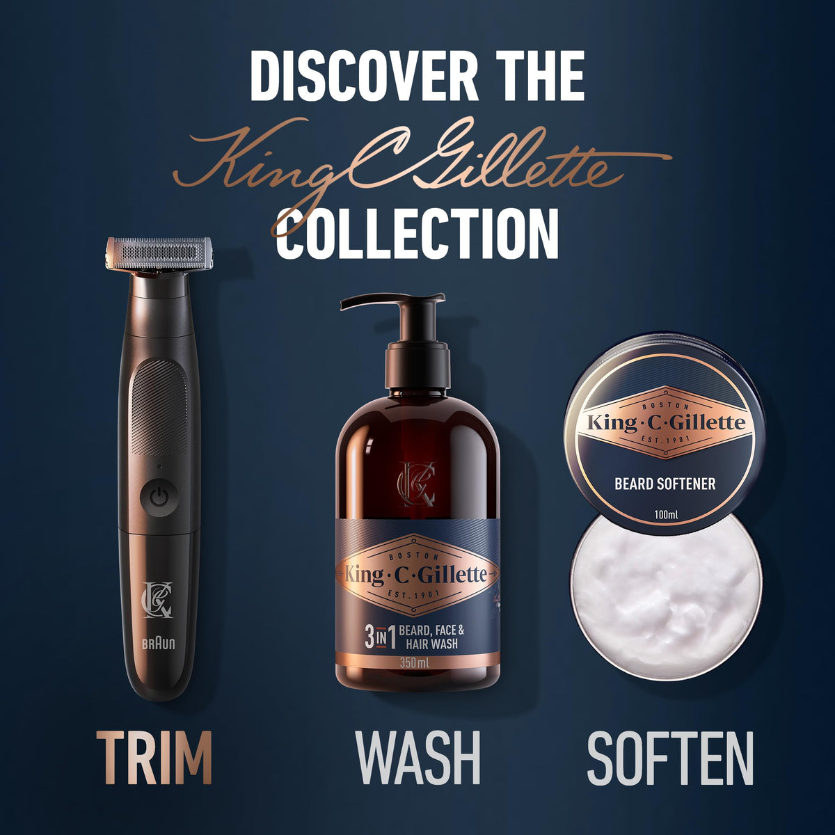 King C. Gillette complete precision tool line for tailored grooming needs