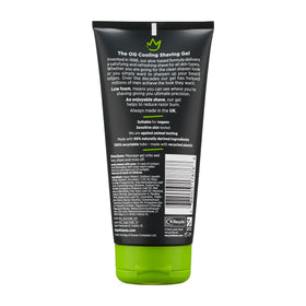 King of Shaves Cooling Shave Gel Aloe Tea Tree bottle close-up highlighting menthol freshness for a cool start