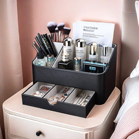 KINGFOM multi-purpose organizer on desk — also holds stationery and small gadgets.