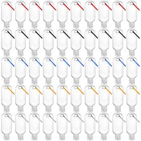 Kingrol 50-pack travel bottles with keychains offer organized, on-the-go refills.