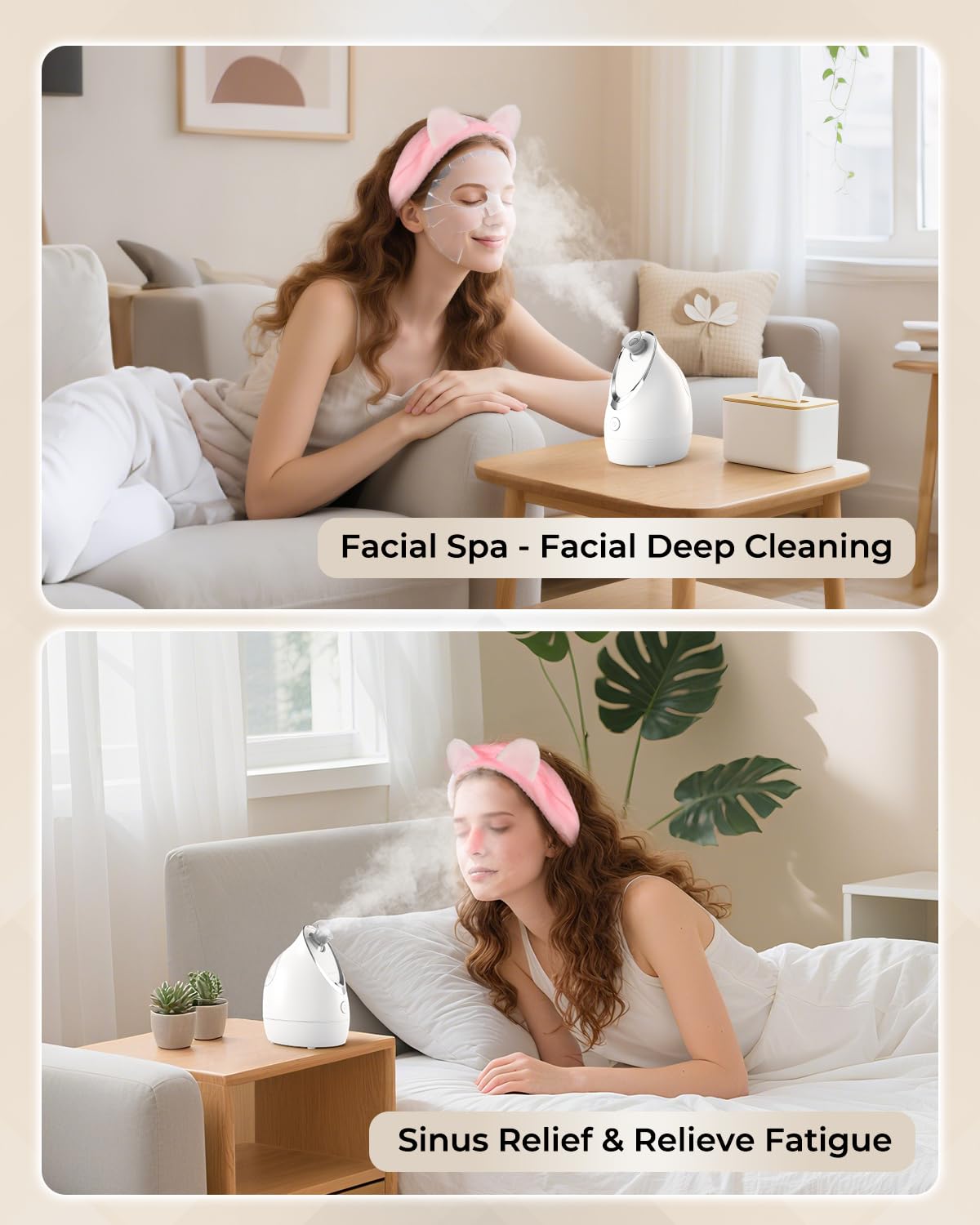 Kingsmile 100ml water tank offers about 15 minutes of continuous steam.