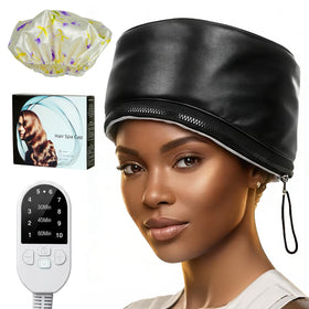 Kingsteam Heat Cap exterior view shows durable PU leather for comfortable deep conditioning.