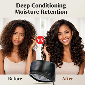 Kingsteam Heat Cap delivers even heat for consistent conditioning.