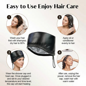 Kingsteam Heat Cap is ideal at home for curly, natural, and braided hair.