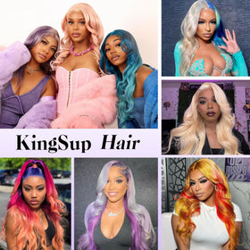 KingSup 613 HD lace front wig breathable, durable lace for daily use.