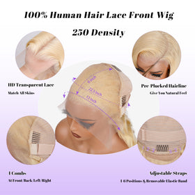 KingSup 613 wig pre-plucked baby-hair for natural, easy styling.
