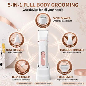 KINGTEE shaver with LED display for battery life at a glance