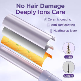 Kinked 5-in-1 curler iron 1in offers precise, classic curls and polish