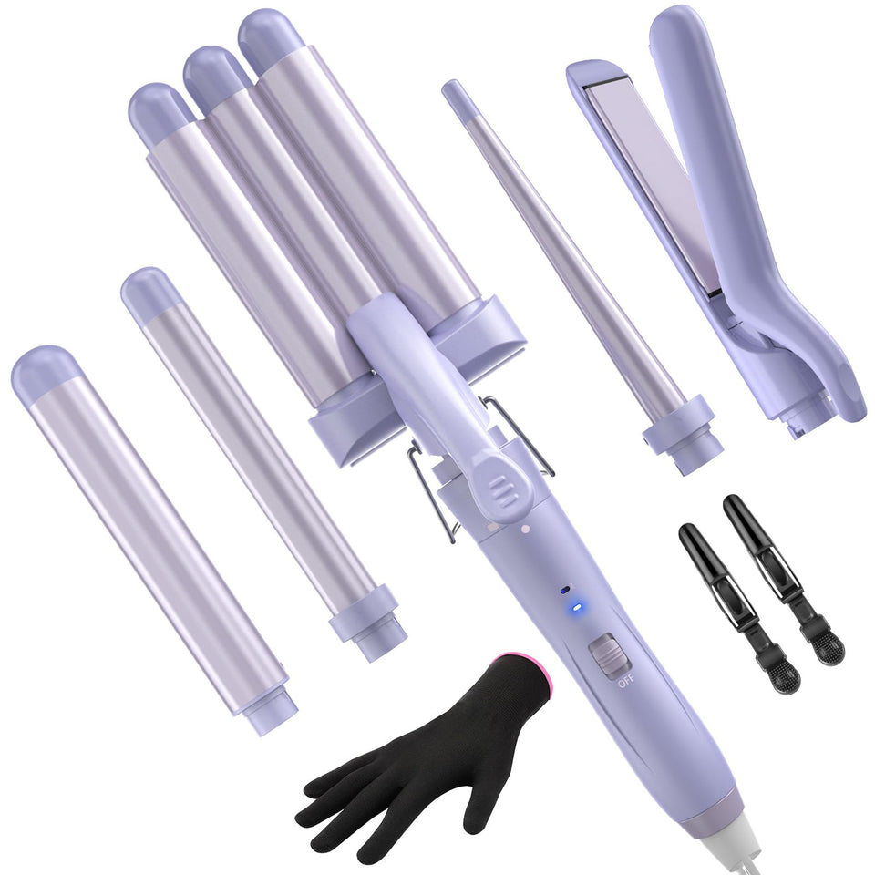Kinked 5-in-1 wand straightener delivers sleek, smooth results for everyday styling