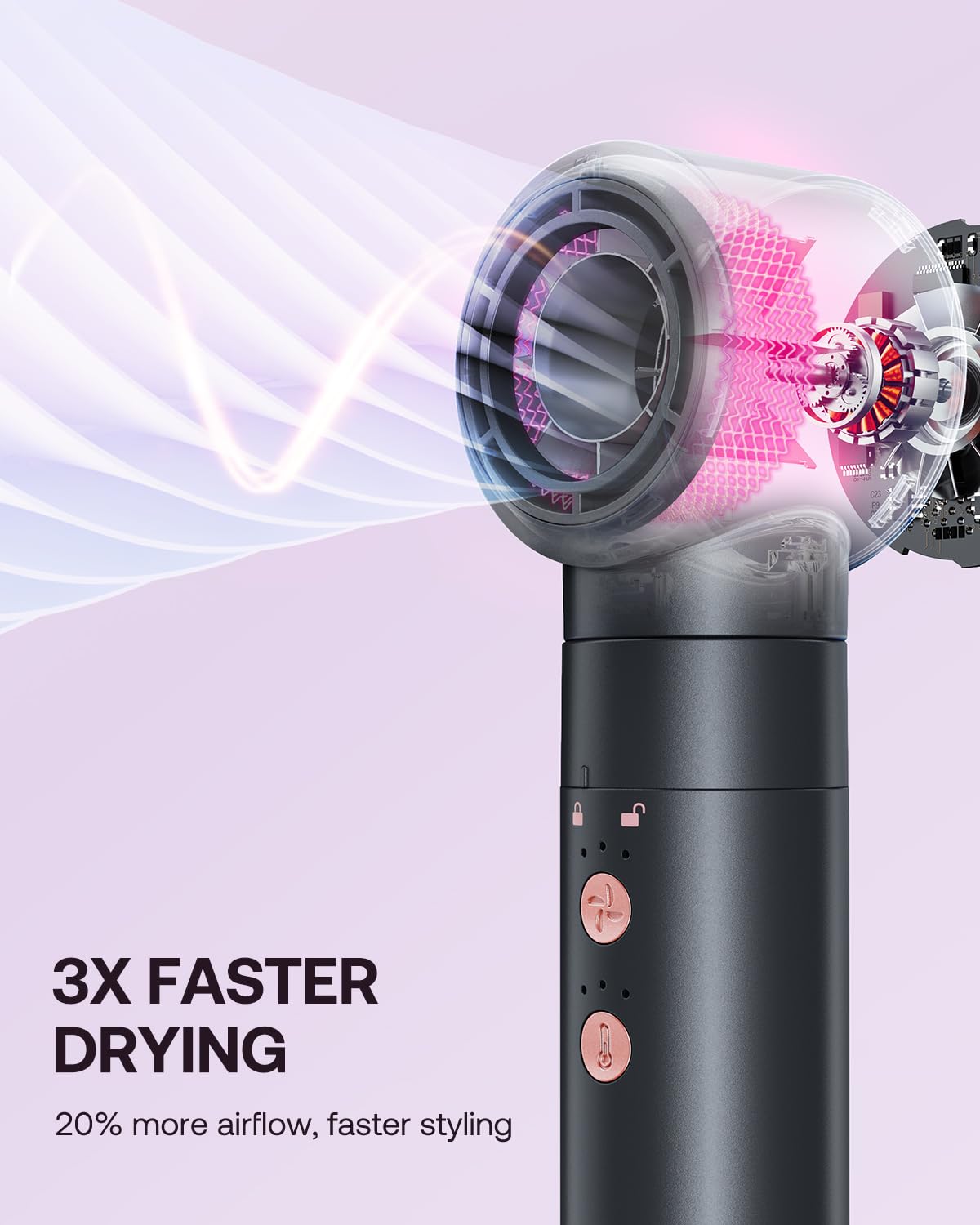 Kinked auto wrap curlers demonstrate effortless curling with smooth, symmetrical results