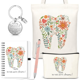 Kinlop floral tooth notebook cover, durable hardcover for everyday writing