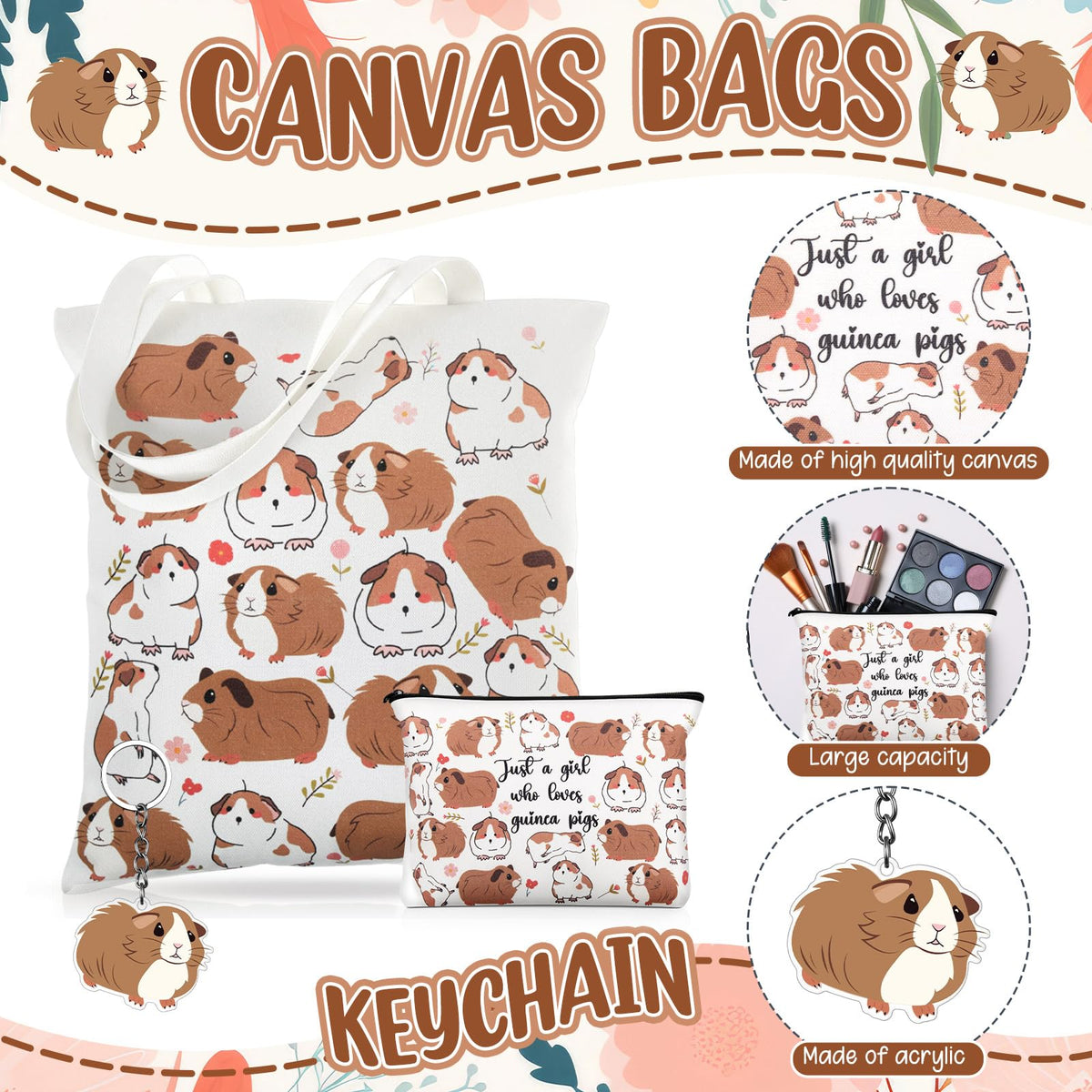 Kinlop acrylic guinea pig keychain adds a durable accessory to your bag