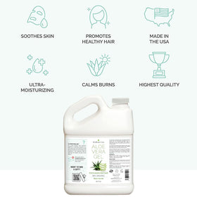 KinRose Care Aloe Vera Gel offers cooling relief for sun-exposed skin.