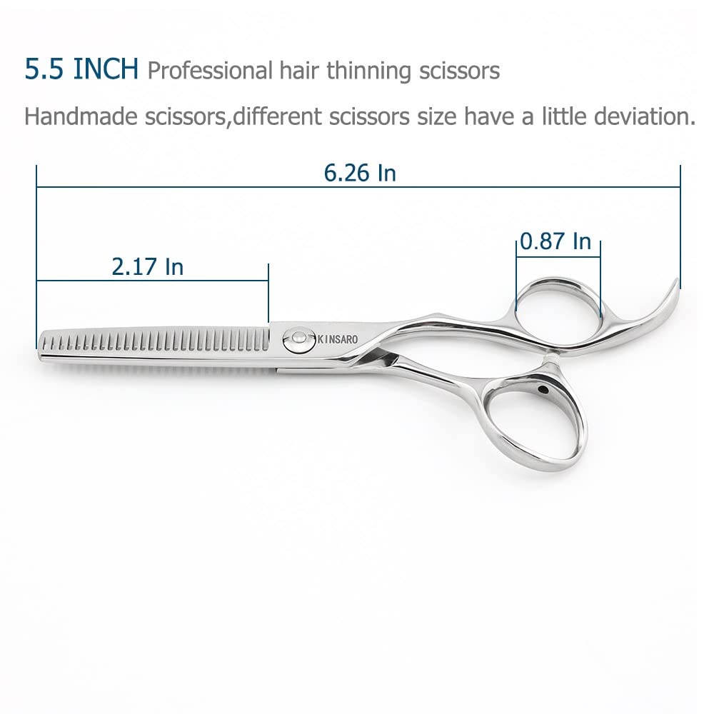 KINSARO 440C high-carbon steel blades for lasting sharpness.