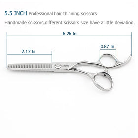 KINSARO 440C high-carbon steel blades for lasting sharpness.