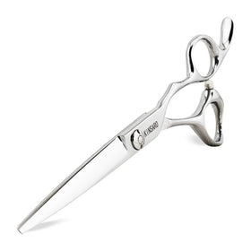 KINSARO 6in professional scissors blade closeup for precise, clean cuts.