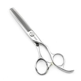 KINSARO barber thinning scissors 28 teeth for precise texture and balance.